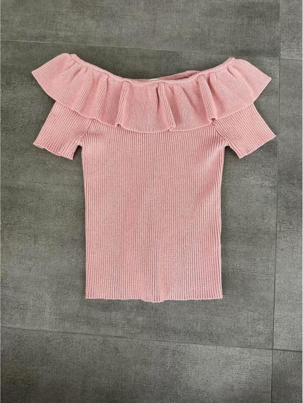 Girls • 9/10  • Forever 21 • 9-10 • Cold Shoulder Pink Shirt Top Blouse Girls